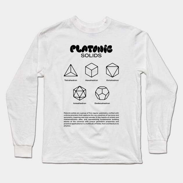 Platonic Solids - B Long Sleeve T-Shirt by souloff